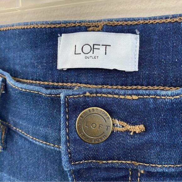 Loft The Legging Jeans Size 6 Dark Wash High Rise Skinny Stretch Denim NWT - Picture 5 of 10